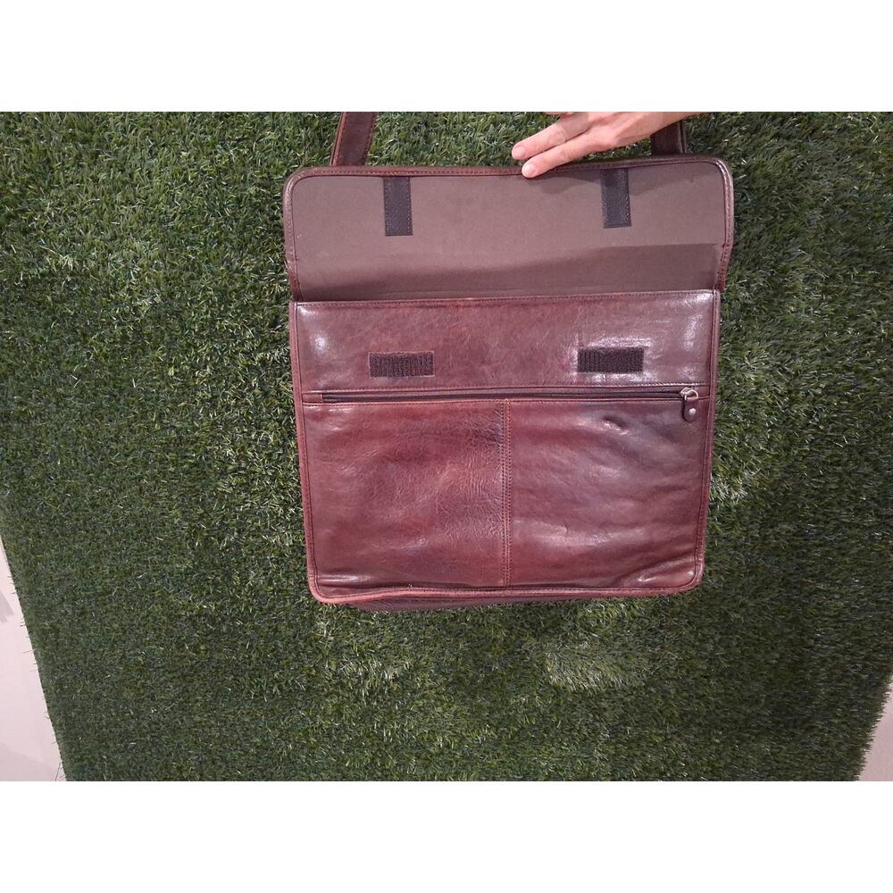 RARE VTG Wilsons Leather Pelle Studio Briefcase Messenger Bag 90s Dark Academia - Picture 12 of 15